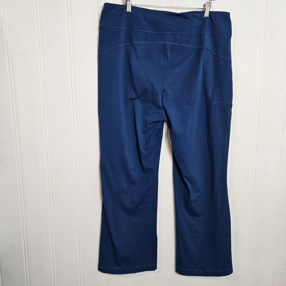 Duluth Trading Co Active Pants Womens Size XL x 31 Blue Side Zip Pocket - Picture 5 of 12